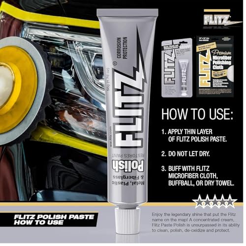 Flitz Metal Polish Paste - 176oz Tube 20 Pack