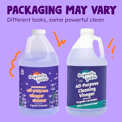 Originally Yellow Lavender Vinegar Cleaner 128 Oz