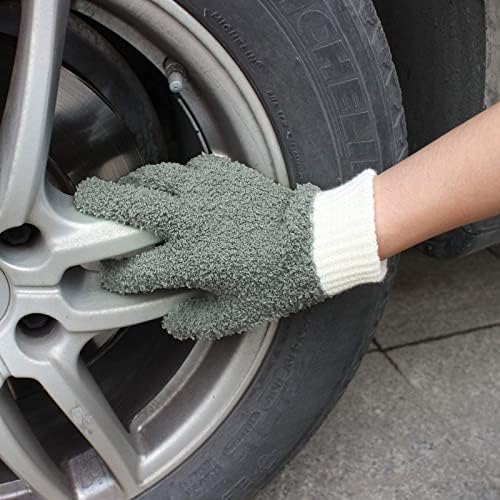 MIG4U Microfiber Dusting Gloves 2 Pairs