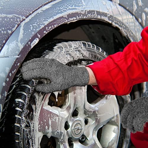 Bencailor 6 Pair Microfiber Dusting Gloves