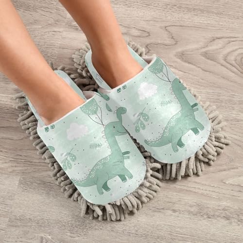 Zhirexin Durable Microfiber Mop Slippers for Home Cleaning