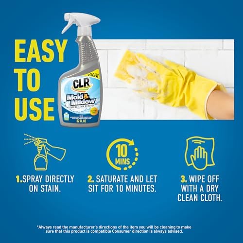 CLR Mold Mildew Clear Stain Remover Spray with Brush