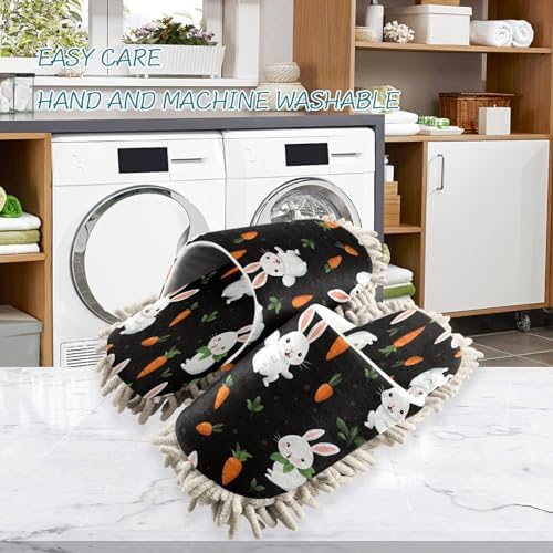 Bulletgxll Cartoon White Rabbit Mopping Slippers
