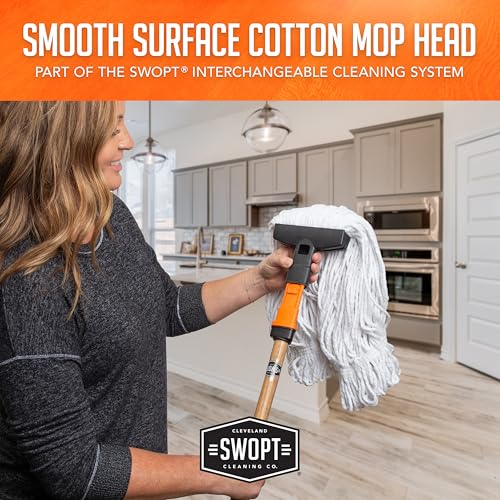 SWOPT Cotton Mop Head - Interchangeable for Wood Laminate Tile