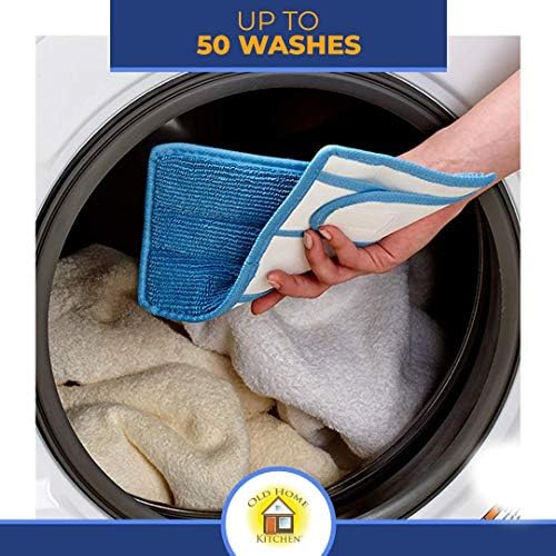 Old Home Kitchen Microfiber Reusable Mop Pad 6 Pack