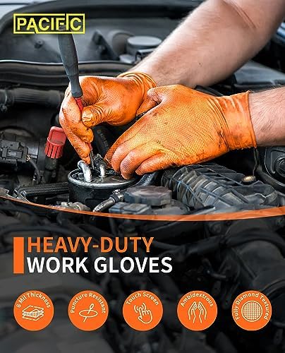 PACIFIC PPE Nitrile Gloves 8 Mil 100 Count