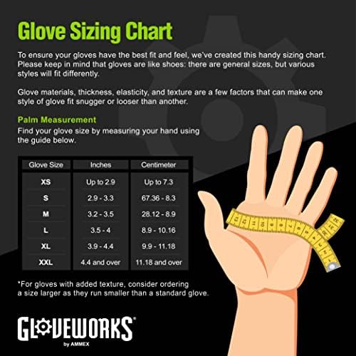 GLOVEWORKS HD Nitrile Gloves with Diamond Grip