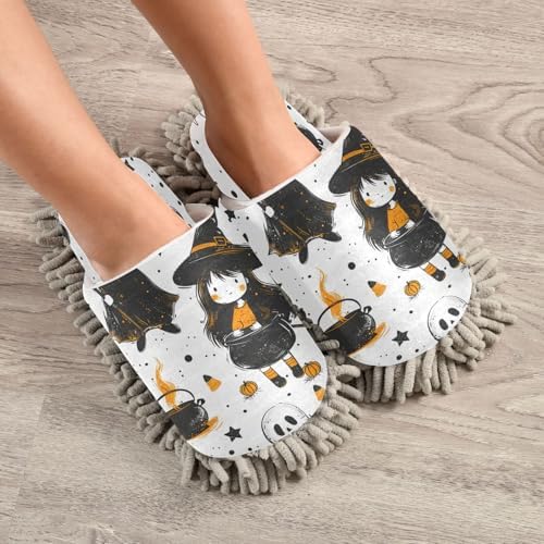 Zhirexin Halloween Flying Witch Cleaning Slippers 1