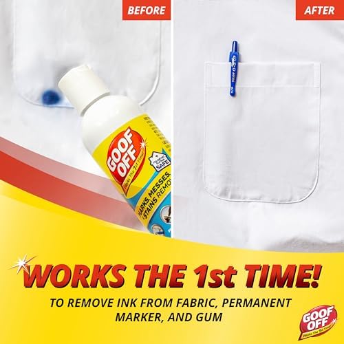 Goof Off Stain Remover for Plastics Fabric Clothing
