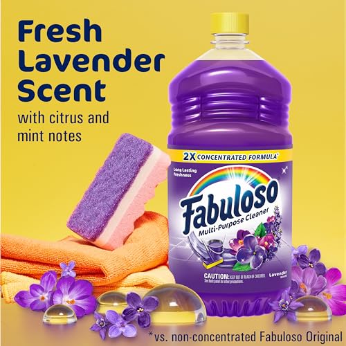 Fabuloso Multi-Purpose Cleaner 2X Concentrated Lavender Scent 6 Pack