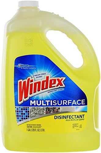 Windex Disinfectant Cleaner 1 Gallon Citrus Scent