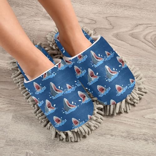 Burbuja Cartoon Sharks Cleaning Mop Slippers