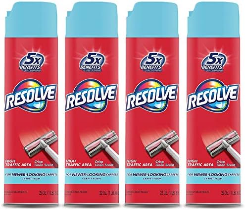 Resolve High Traffic Carpet Foam 88 oz 4 Cans - Carpets Cleaner