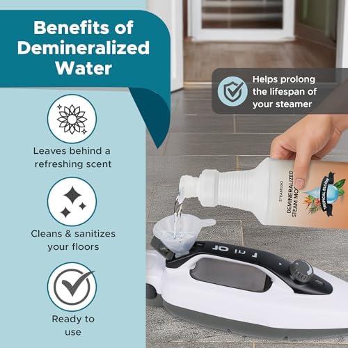 Steam Go Demineralized Water - 32 oz PVC-Free Multi-Surface Cleaner