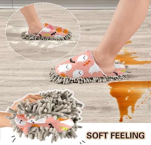 Burbuja Pumpkins Boo Mop Slippers for Home Kitchen