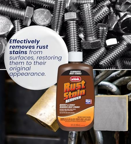 GROVE Whink Rust Stain Remover 10 oz Bundle with Microfiber Cloth