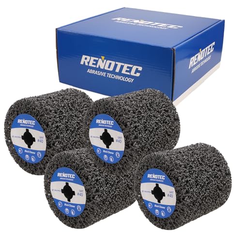 RENOTEC 4 Inch Black Cleaner 4 Pcs Pack