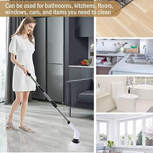 MGLSDeet Cordless Electric Spin Scrubber with 7 Brush Heads