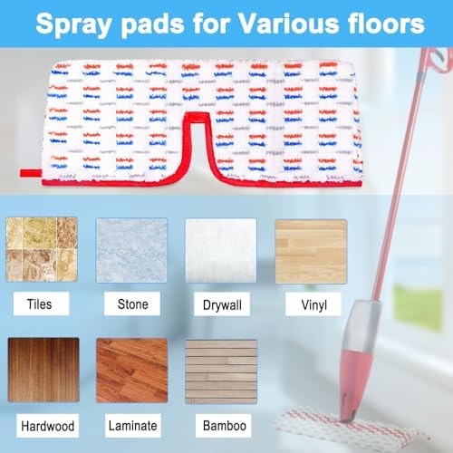 8 Pack Promist Max Mop Pads for O-Cedar Replacement