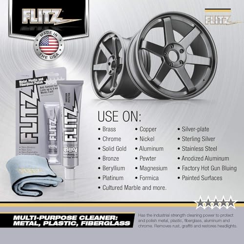 Flitz Metal Polish Paste - 176oz Tube 20 Pack