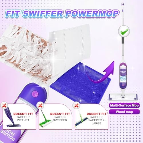 Disposable Mop Pads for SWiffer PowerMop 5 Count Refill