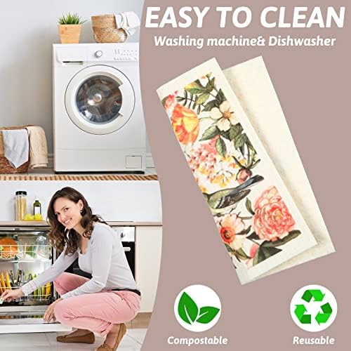 Cunhill 6 Pcs Swedish Flower Dish Cloth Set