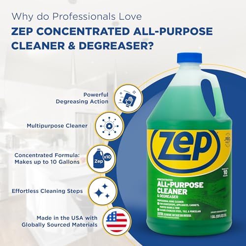 Zep All-Purpose Cleaner 128 oz Pack of 2 - Grease Grime Remover