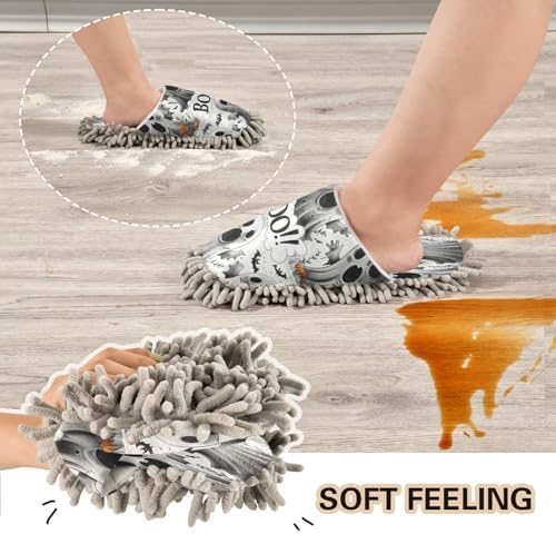 Zhirexin Halloween White Cleaning Slippers