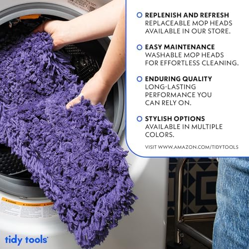Tidy Tools 36 Inch Purple Commercial Dust Mop Floor Sweeper
