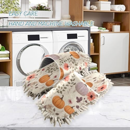Zhirexin Colorful Autumn Microfiber Mopping Slippers