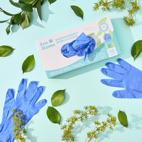 Eco Gloves Biodegradable Powder Free Food Prep Cleaning Gloves