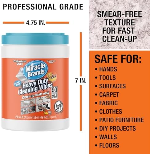 MiracleWipes for Heavy Duty Cleaning 90 Count