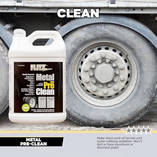 Flitz Metal Pre-Clean 1 Gallon - USA-Made Stainless Steel Cleaner