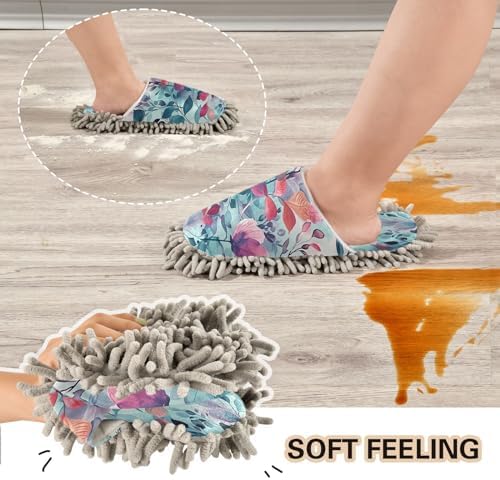 Zhirexin Watercolor Flower Cleaning Slippers 1