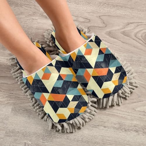 Zhirexin Colorful Lattice Kitchen Cleaning Slippers 1