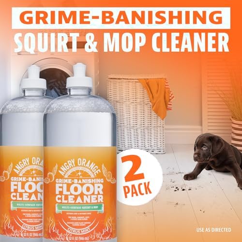 ANGRY ORANGE Spray and Go Floor Cleaner - Citrus Mint 2 Pack