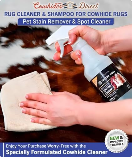 Cowhide Carpet Cleaner Spray - Pet Stain Remover for Area Rugs