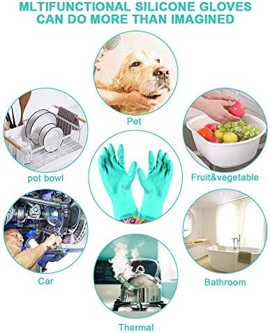 Aixingyun Dishwashing Rubber Gloves 3 Pairs 1