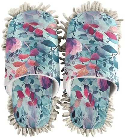 Zhirexin Watercolor Flower Cleaning Slippers 1