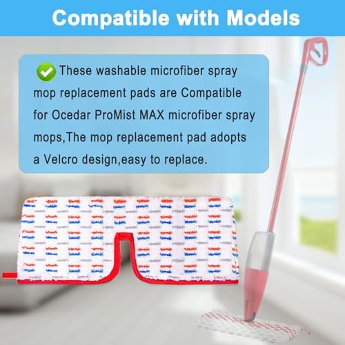 8 Pack Promist Max Mop Pads for O-Cedar Replacement