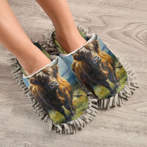 Zhirexin High Absorbency Mopping Slippers