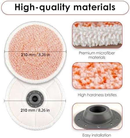 12 Pack 3897A Replacement Mop Pads for Bissell SpinWave