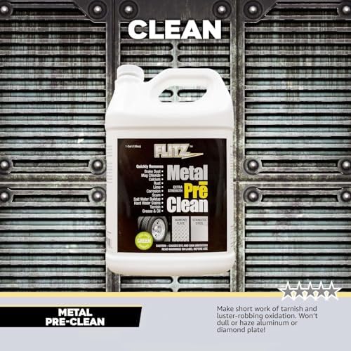 Flitz Metal Pre-Clean 1 Gallon - USA-Made Stainless Steel Cleaner