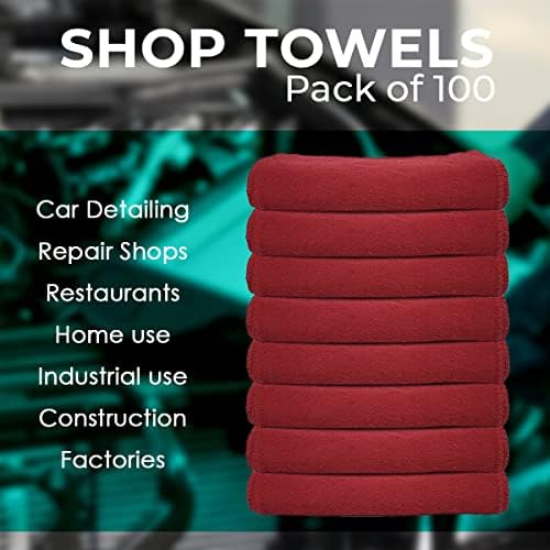 Avalon Towels Cotton Shop Rags Pack of 100