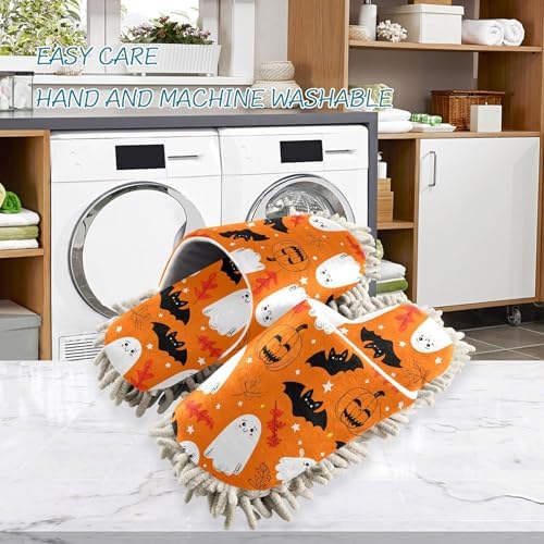Burbuja Cartoon Ghosts Mop Slippers for Wet Dry Cleaning