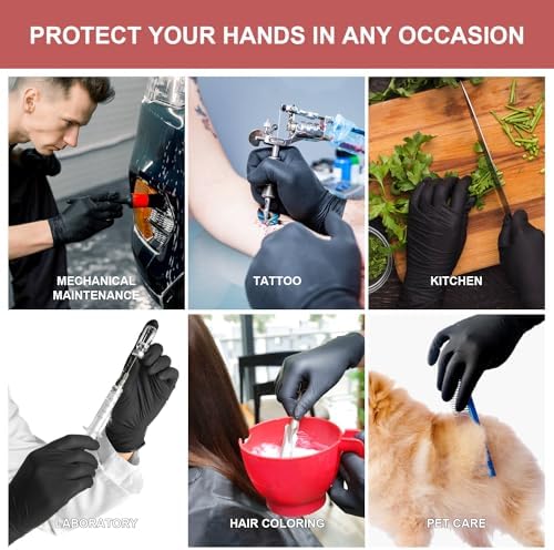 FINITEX Nitrile Gloves 62mil 50PCS Latex Free Powder Free 1