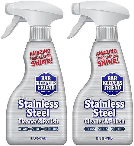 Bar Keepers Friend Stainless Steel Cleaner Polish 2 x 16 oz