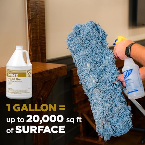 MISTY Crystal Clear Dust Mop Treatment - 1 Gallon Case of 4