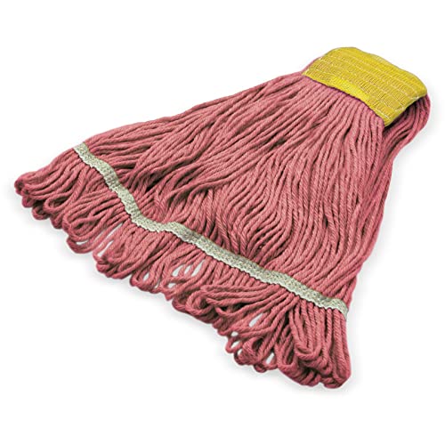 Carlisle Flo-Pac Cotton Mop Head Loop-Ended 1 Wide Red