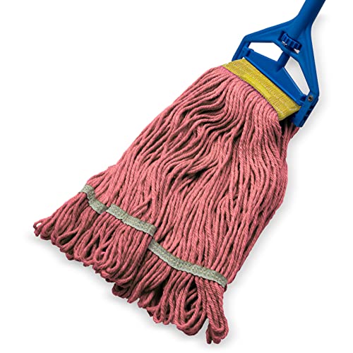 Carlisle Flo-Pac Cotton Mop Head Loop-Ended 1 Wide Red